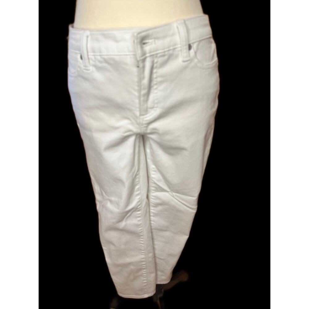 Talbots, Cotton Blend Slim Ankle Flawless Five Pocket, Women's 4P, White